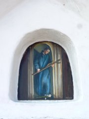 obrázek sv. Aloise v kapličce