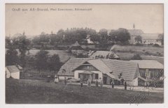 historické foto kaple (zcela vlevo)