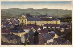 jezuitská rezidence na dobové pohlednici