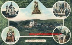 dobová pohlednice s námětem poutního areálu