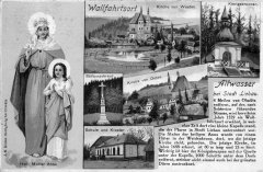 dobová pohlednice poutního areálu