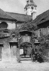 historické foto rajské zahrady kláštera