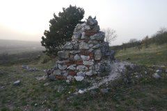 část zdiva kaple