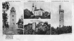 dobová pohlednice s motivem kostela