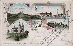 dobová pohlednice s kostelem