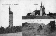 kostel na dobové pohlednici