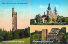dobová pohlednice s kostelem