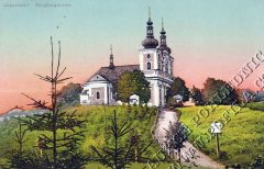 dobová pohlednice s motivem kostela