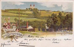 dobová pohlednice s motivem kostela