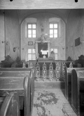 historické foto interiéru synagogy