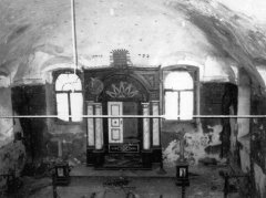 východní část synagogy - pohled z galerie pro ženy