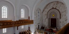 virtuální rekonstrukce interiéru synagogy