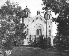 západní průčelí synagogy