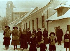 historické foto synagogy