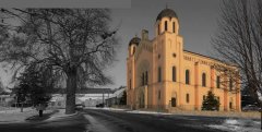 virtuální rekonstrukce synagogy na bývalém místě