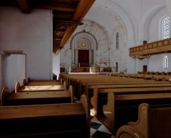 virtuální rekonstrukce interiéru synagogy