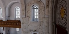 virtuální rekonstrukce interiéru synagogy