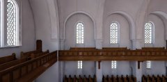virtuální rekonstrukce interiéru synagogy - patro