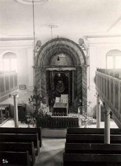 historické foto interiéru synagogy