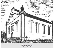 kresba synagogy