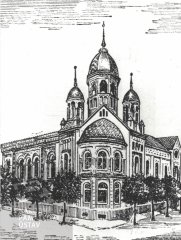 kresba synagogy