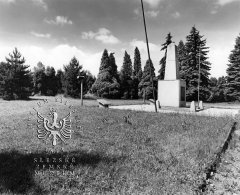 část židovského hřbitova upraveného na hřbitov sovětských vojáků