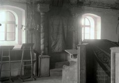 historické foto interiéru synagogy