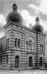 historické foto synagogy