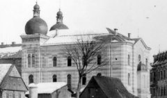 historické foto synagogy