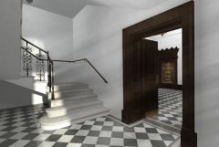 virtuální rekonstrukce interiéru synagogy