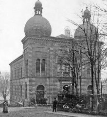 historické foto synagogy