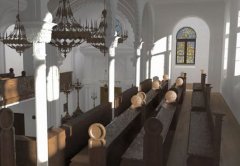 virtuální rekonstrukce interiéru synagogy - galerie