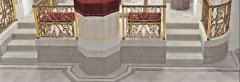 virtuální rekonstrukce interiéru synagogy 