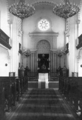 historické foto interiéru synagogy