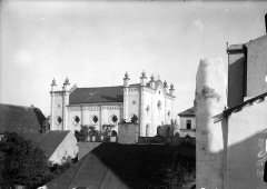 historické foto synagogy po vypálení