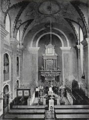 historické foto interiéru synagogy