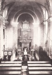 historické foto interiéru synagogy