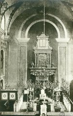 historické foto interiéru synagogy