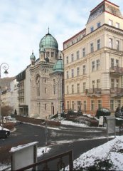virtuální umístění synagogy do současné zástavby