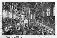 historické foto interiéru synagogy