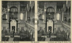 historické foto interiéru synagogy
