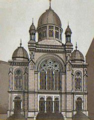 kresba synagogy