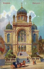 dobová pohlednice se synagogou