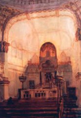 historické foto interiéru synagogy