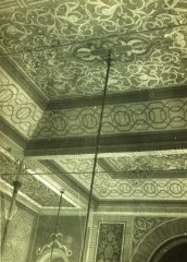 historické foto interiéru synagogy - strop