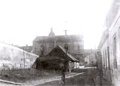 synagoga a domy v židovské čtvrti