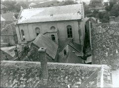 synagoga a domy v židovské čtvrti