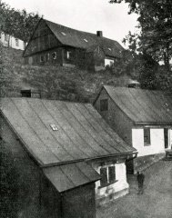 celkový pohled na část města se synagogou