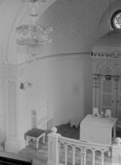historické foto interiéru synagogy