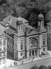 historické foto synagogy